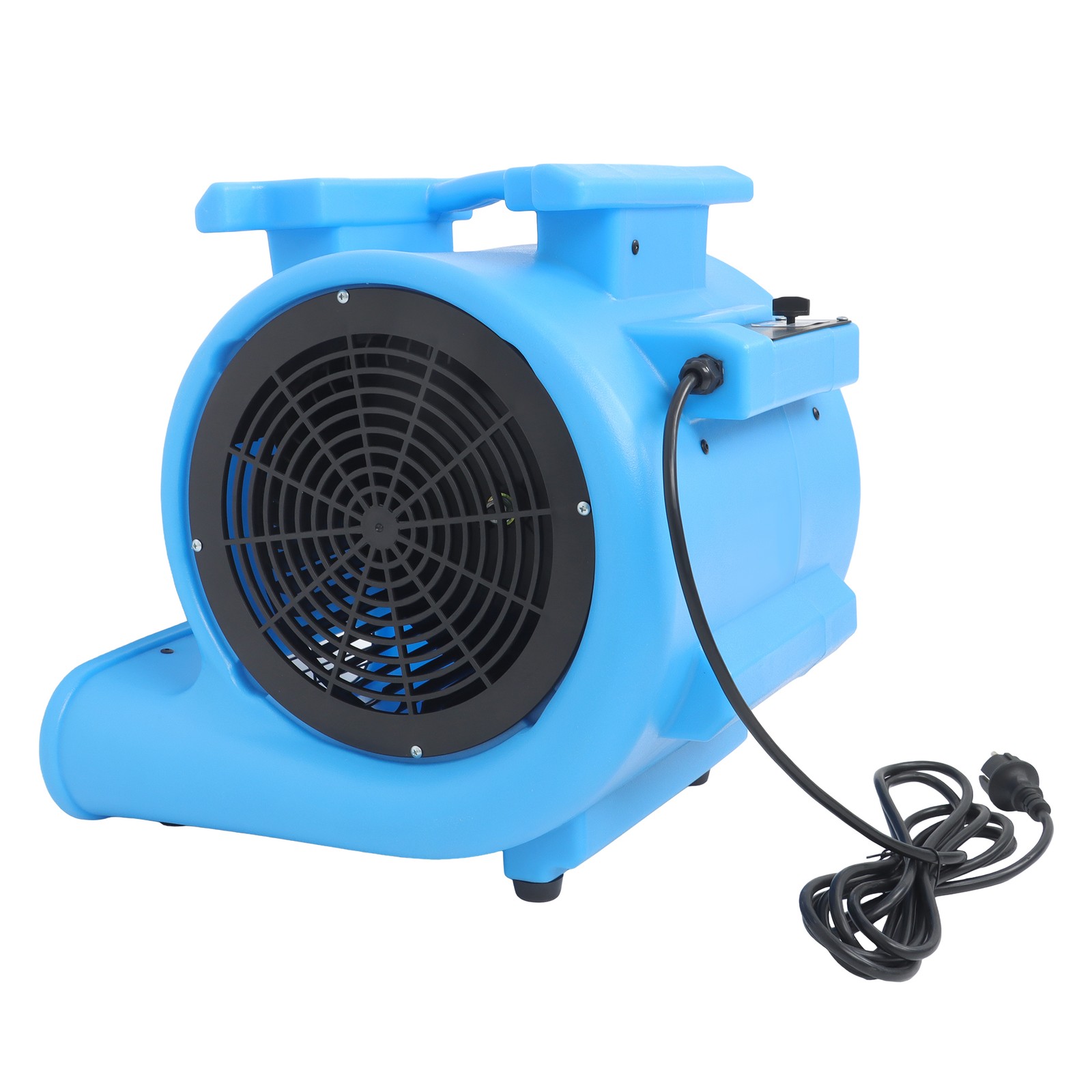 Powerful 1HP 4000CFM 15ft Three-Speed Adjustable Carpet Dryer – Blue Fan