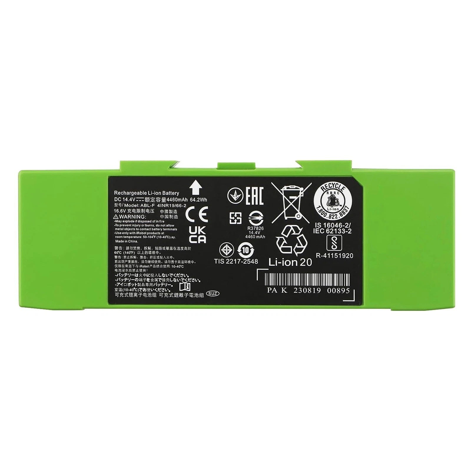 ABL-F 64.2Wh Battery for iRobot Roomba i7 i7+ j7 j7+ 7158 7150 7550 7558 i3 i3+