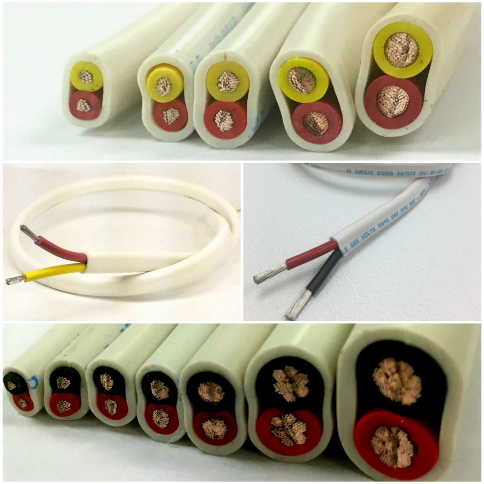 Marine Grade Wire Duplex Boat Cable Tinned Copper USA Made – AWG Gauge All Sizes