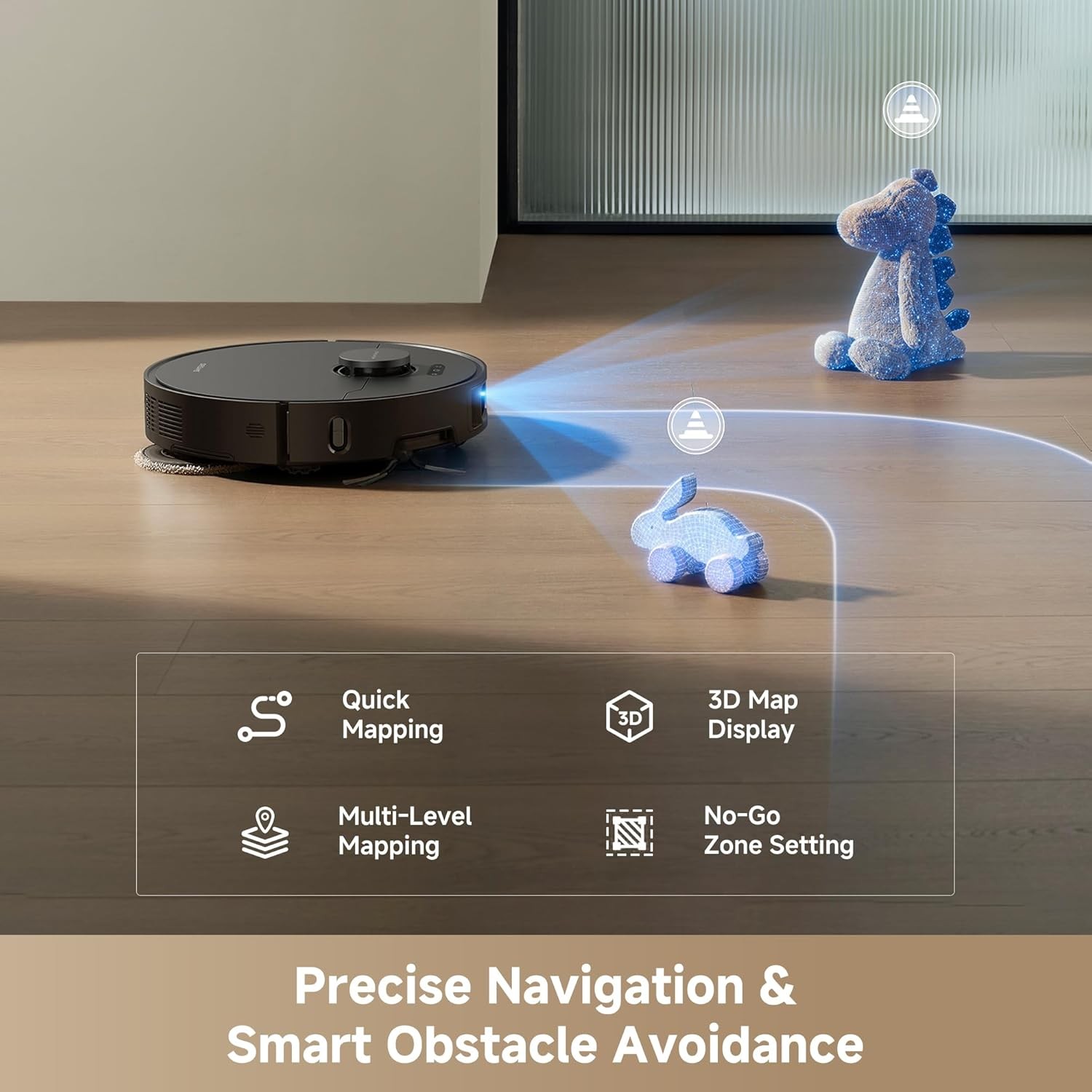 DREAME L40 Ultra Gen 2 Black Robot Vacuum 25kPa Suction｜Certified Refurbished