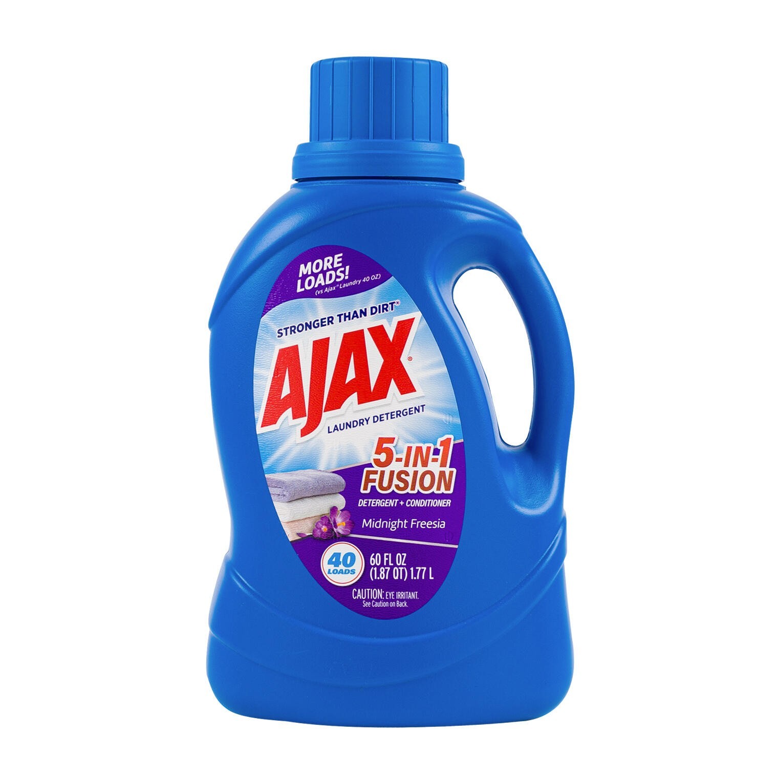 Ajax Laundry Detergent with Final Touch Fabric Softener Midnight Freesia 60 Oz