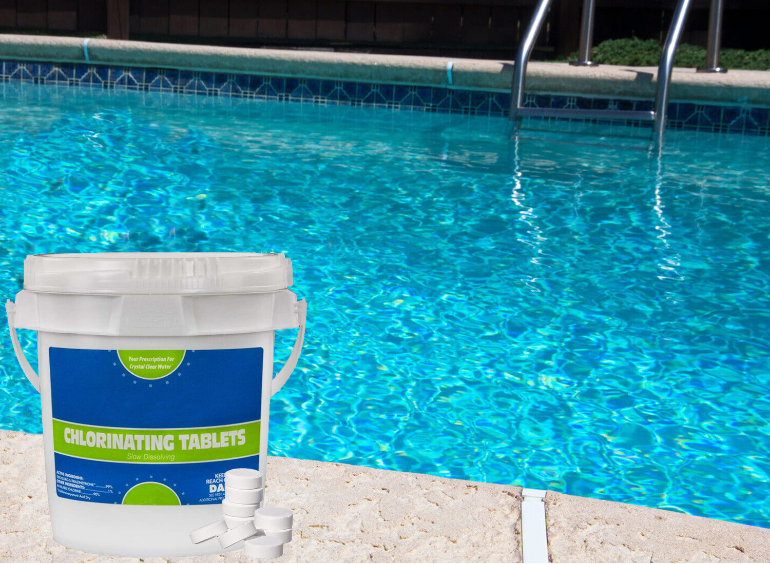 3″ Dissolving Stabilized Trichlor Chlorine Swimming Pool Tablets – Various Size