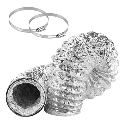Dryer Vent Hose 3 Inch Diameter 10 Feet Length Non-Insulated Double Layer 3