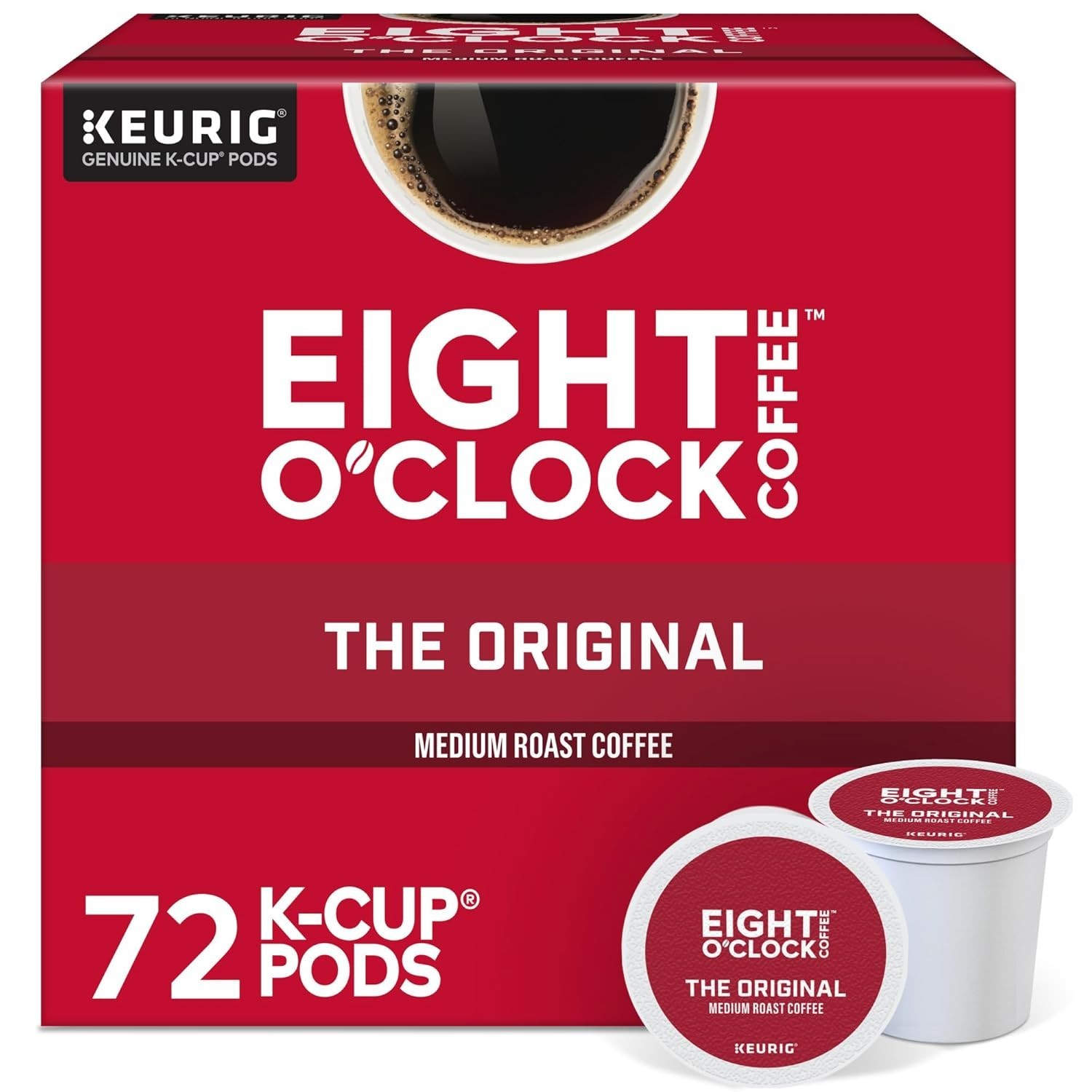 Eight O’Clock Coffee The Original, Single-Serve Keurig K-Cup Pods Medium Roast C