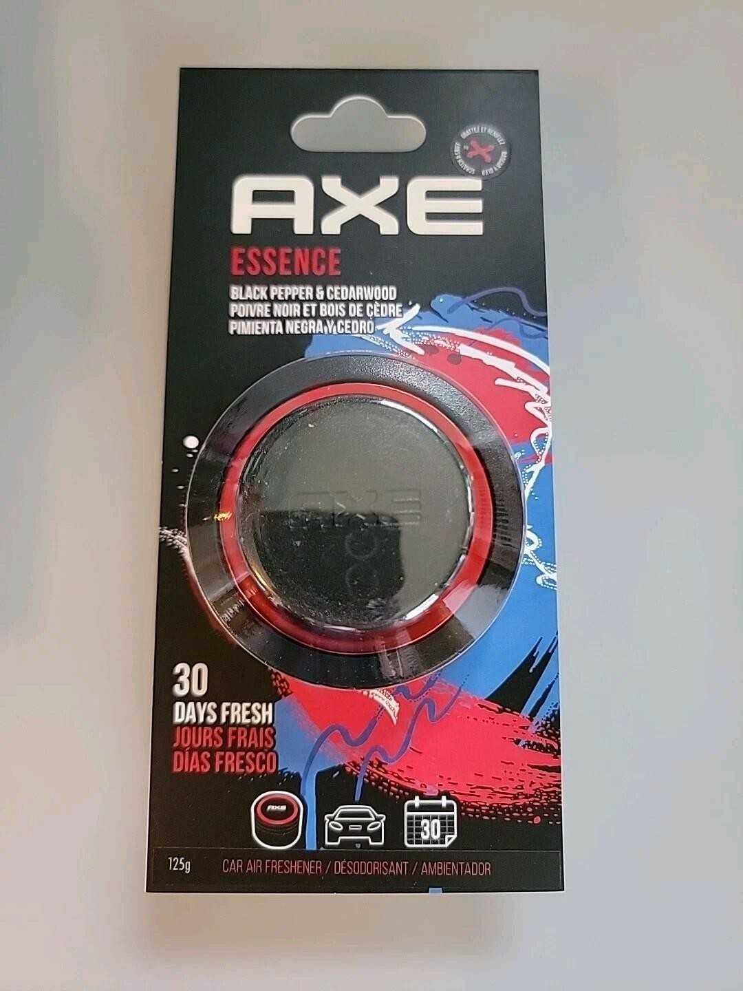Axe Essence 4 Count Black Pepper & Cedarwood 30 Days Fresh Car Air Freshener