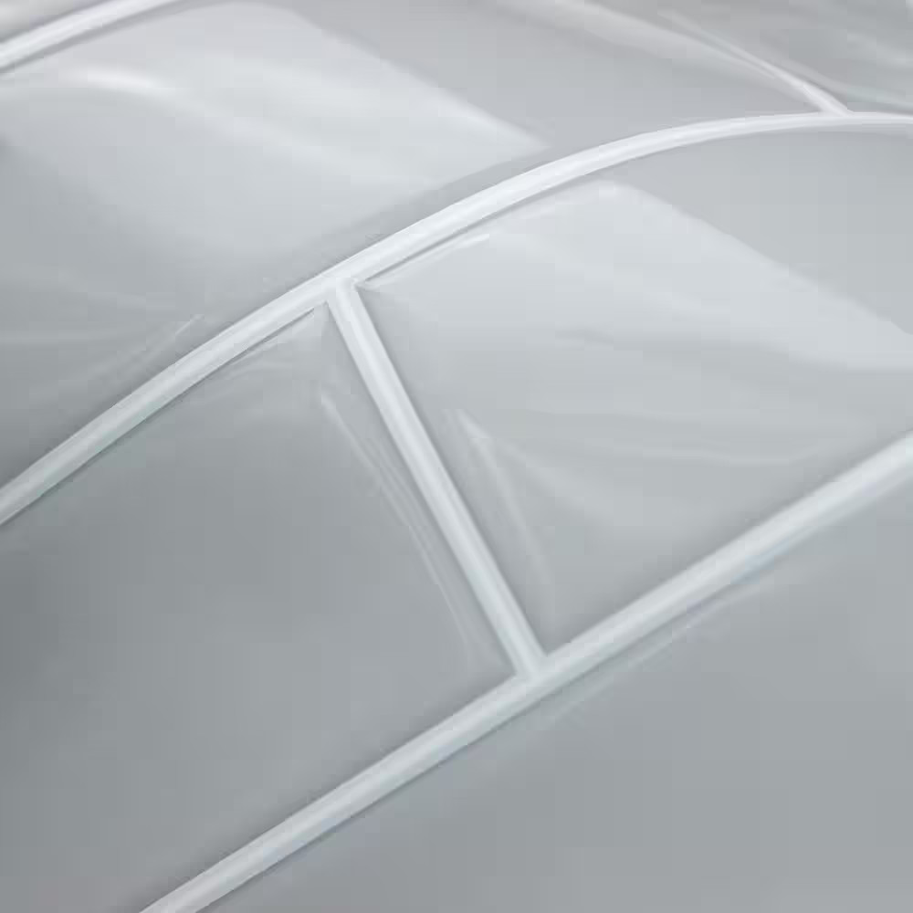 Grey Subway 10.5 In. X 10.5 In. X 0.06 In. Vinyl Peel and Stick Backsplash