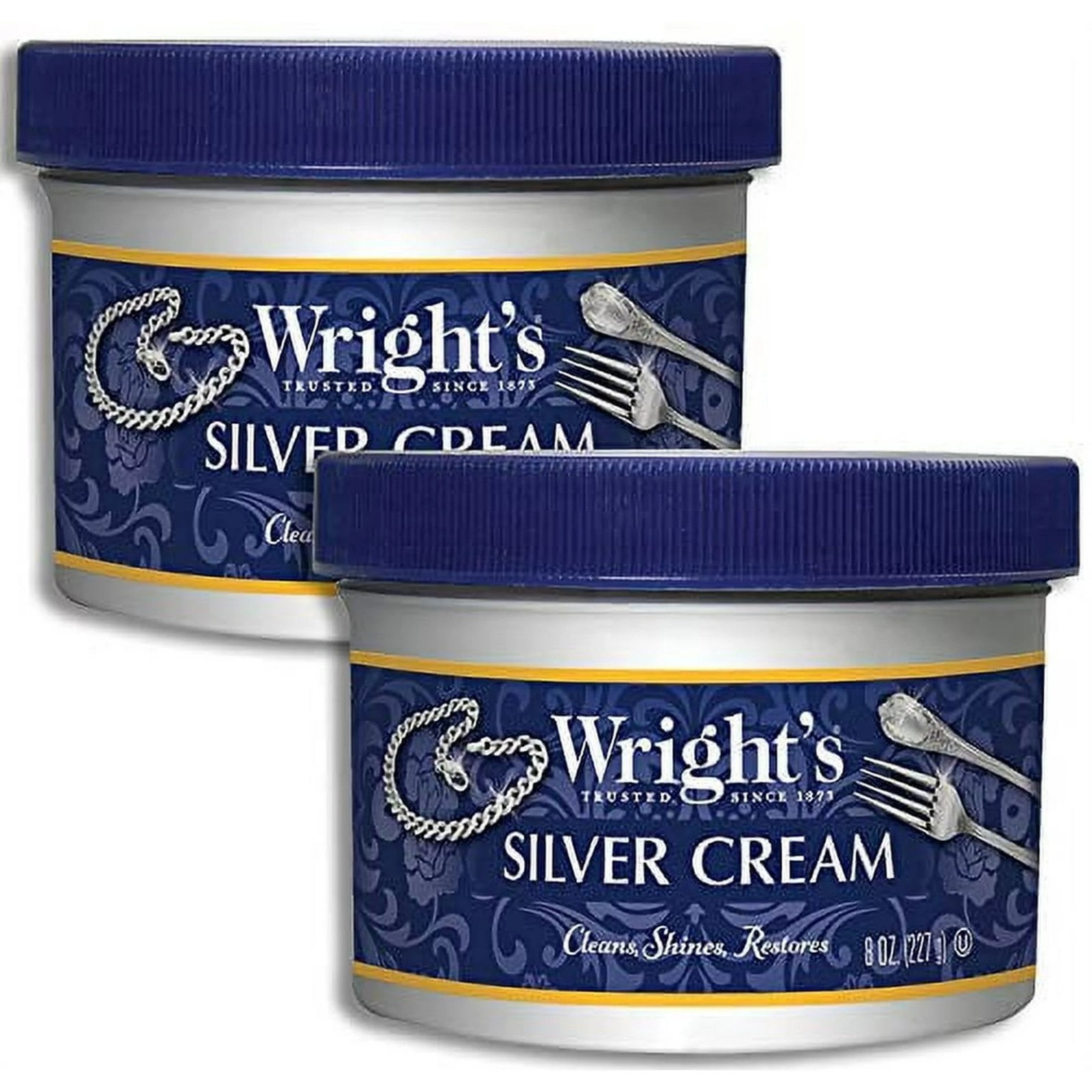 Wright’s Wright’s Silver Cream Polish, 8 Ounce (Pack Of 2)