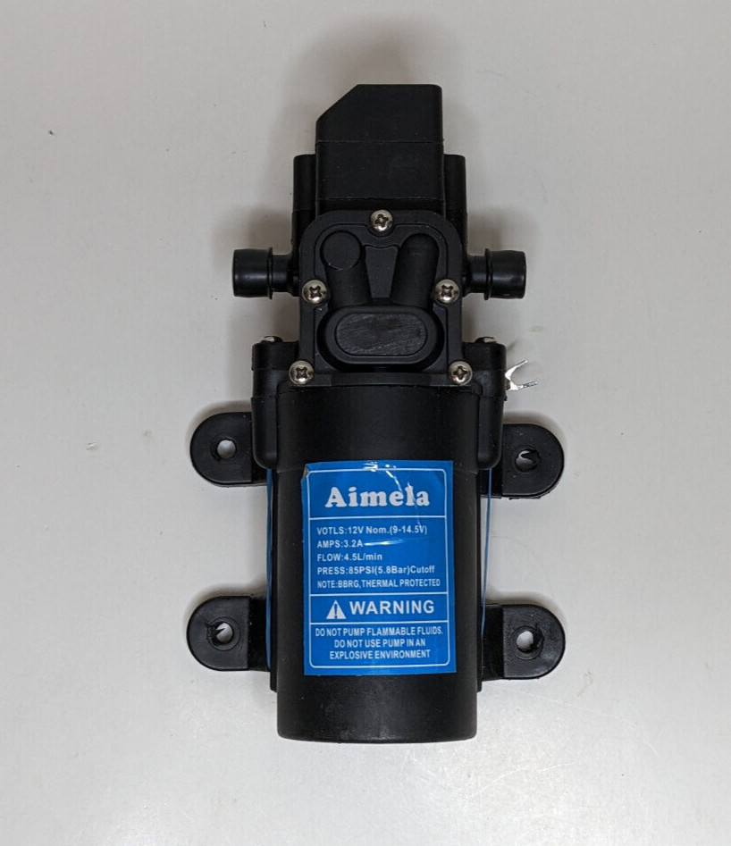 Aimela 12VDC Fresh Water Pump 4.5L/Min 85psi Cutoff