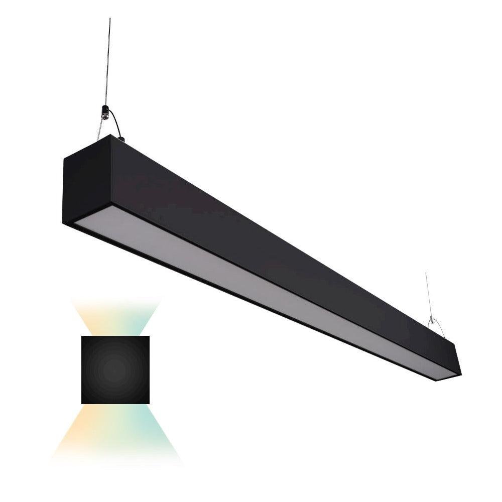 Euri Lighting EUD4-50W103sw-B Direct/Indirect Black LED Suspension Light -…