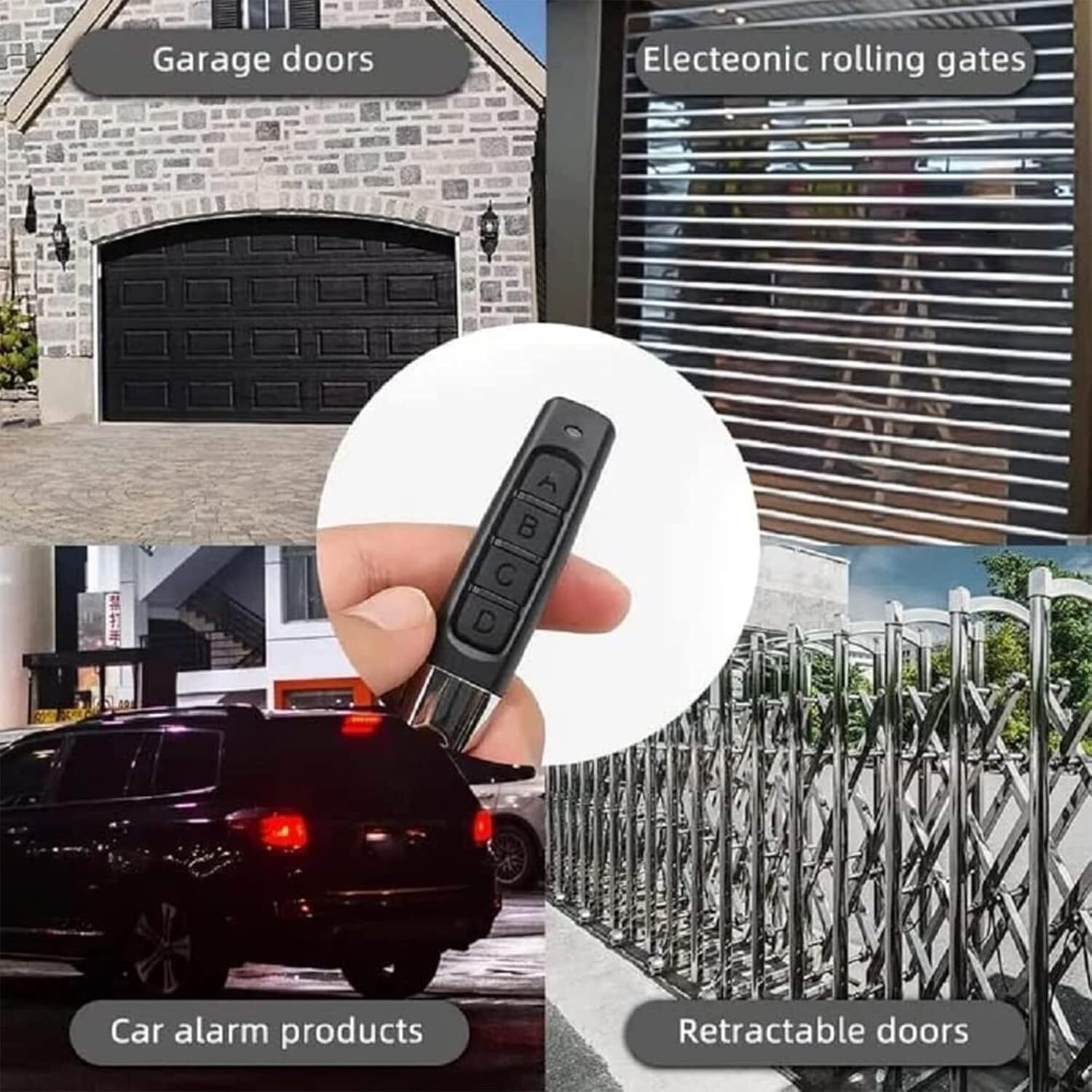 4-in 1 Wireless Remote Control Duplicator 433MHz Remote Control Key Clone Copy