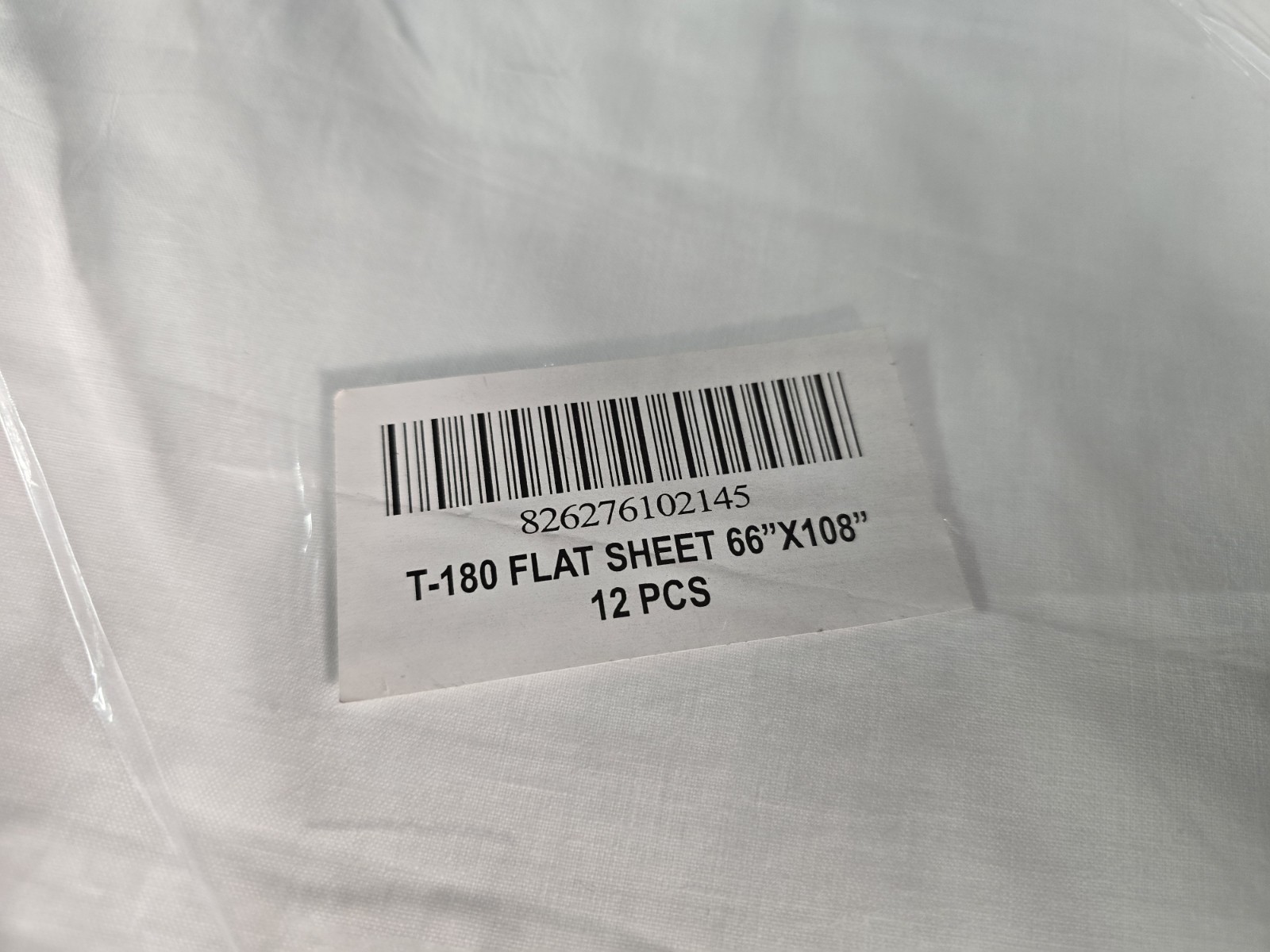 2 DOZEN 66″ x 108″, White Twin XL Flat Sheets 180 Thread Count Hotels BULK LOT