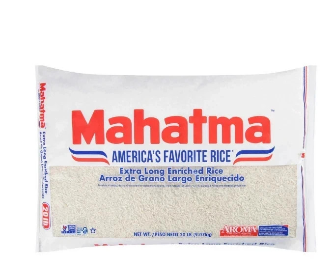 Mahatma Enriched Extra Long Grain White Rice 20 lb Bag,