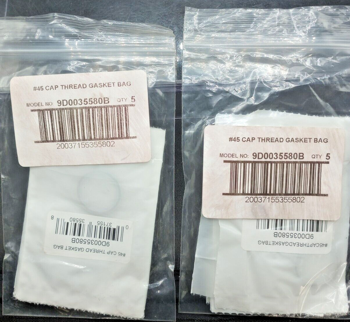 (10 Pack) Danco -#45 Nylon 7/8 in. D X 1-1/16 in. D Cap Thread Gasket – 10 TOTAL