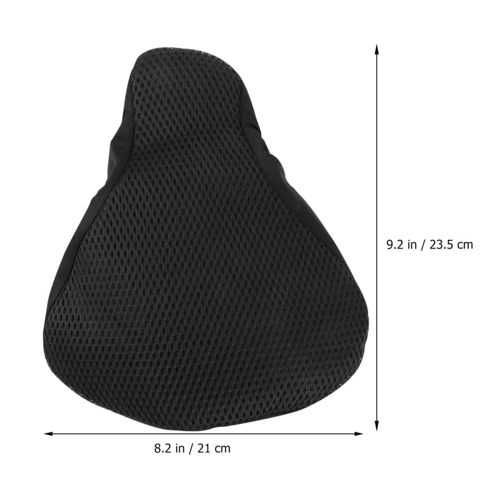 Breathable 3D Mesh Bike Seat Cover 9.25X8.26In Elastic Fit Saddle Cushion for…