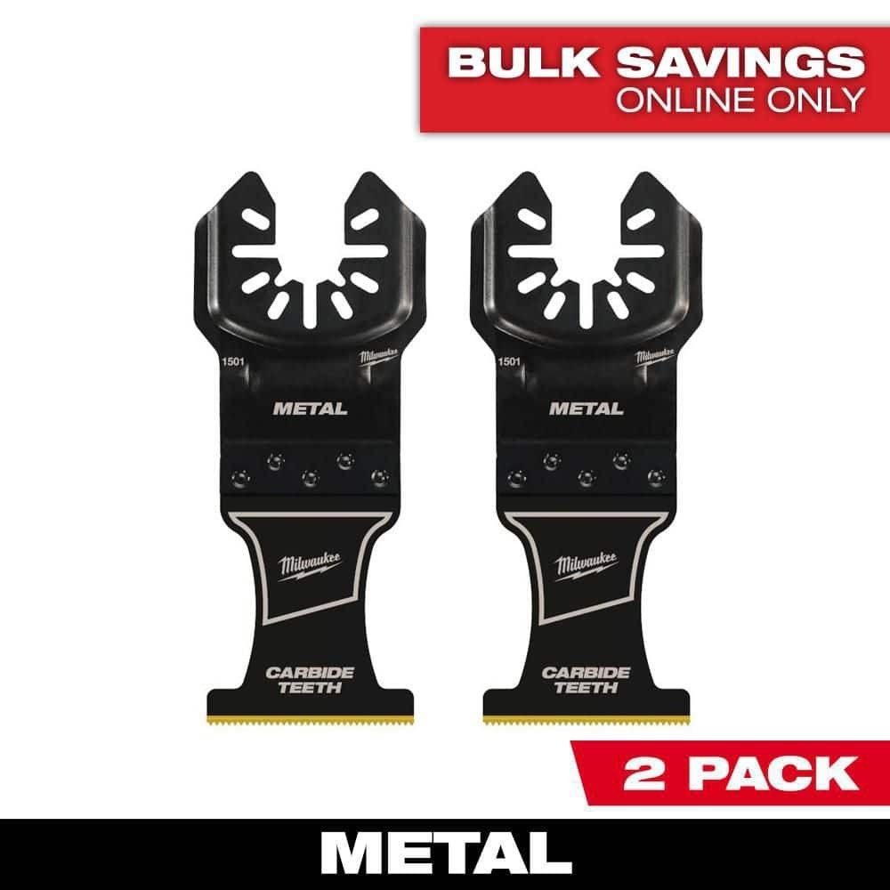 Milwaukee 1-3/8 in. Carbide Universal Fit Extreme Metal Cutting Blade (2-Pack)