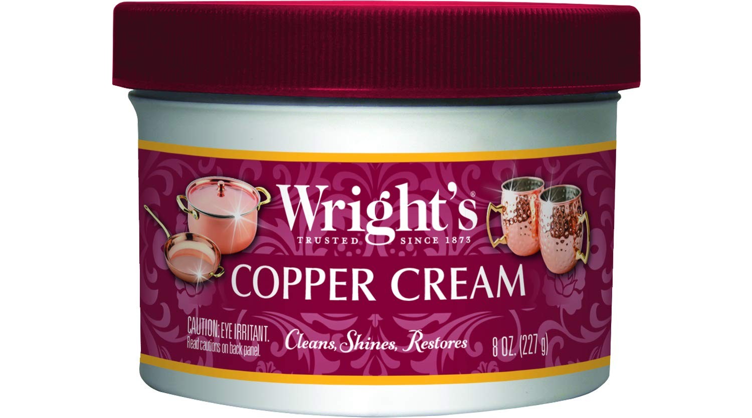 Copper, Brass Cream Cleaner – 8 Ounce – Gently Cleans and Removes Tarnish Wit…