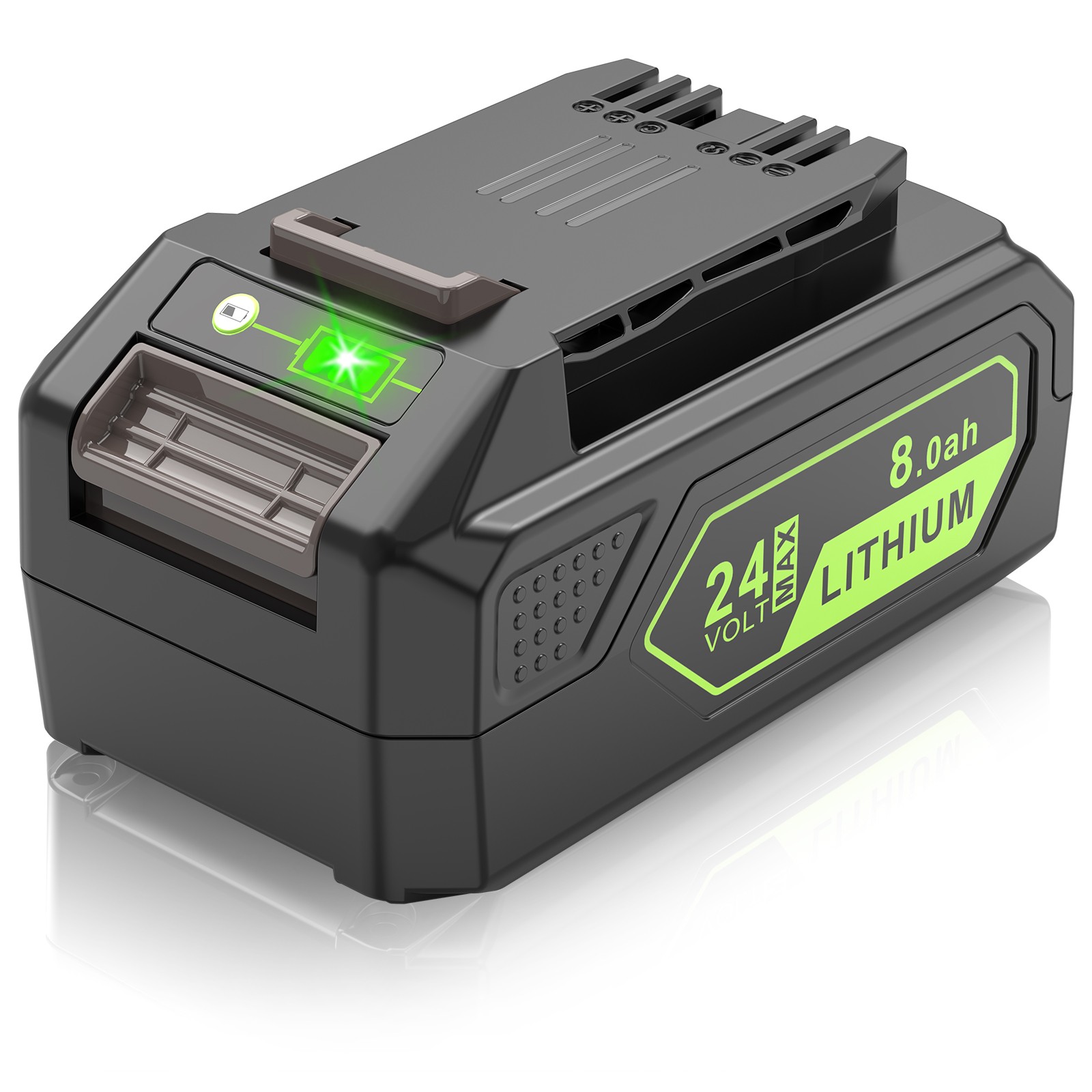 24V 8.0Ah Lithium Battery for Greenworks 24-Volt 29842 29852 20352 22232 2508302