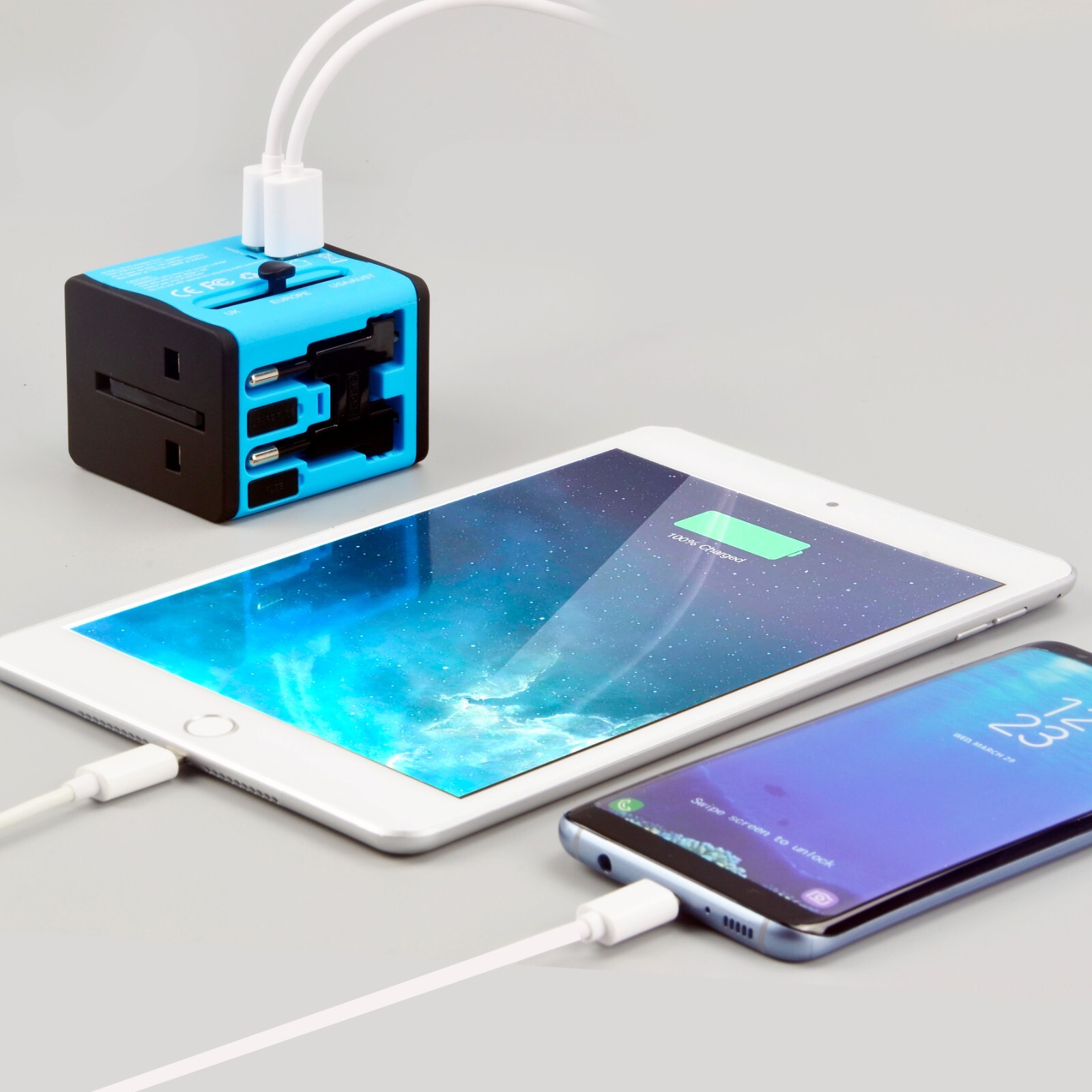 International Travel Adapter Universal Power Adaptor European Plug All In One