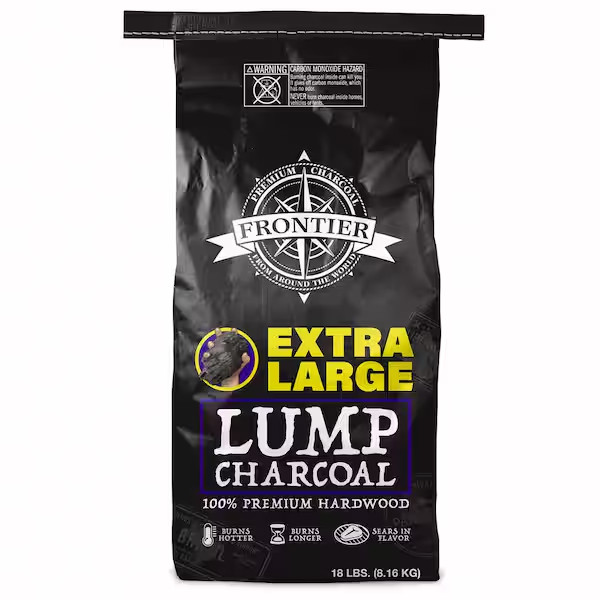 Lump Charcoal Extra Large 18lb Natural Hardwood BBQ Grill High Heat Long Burn