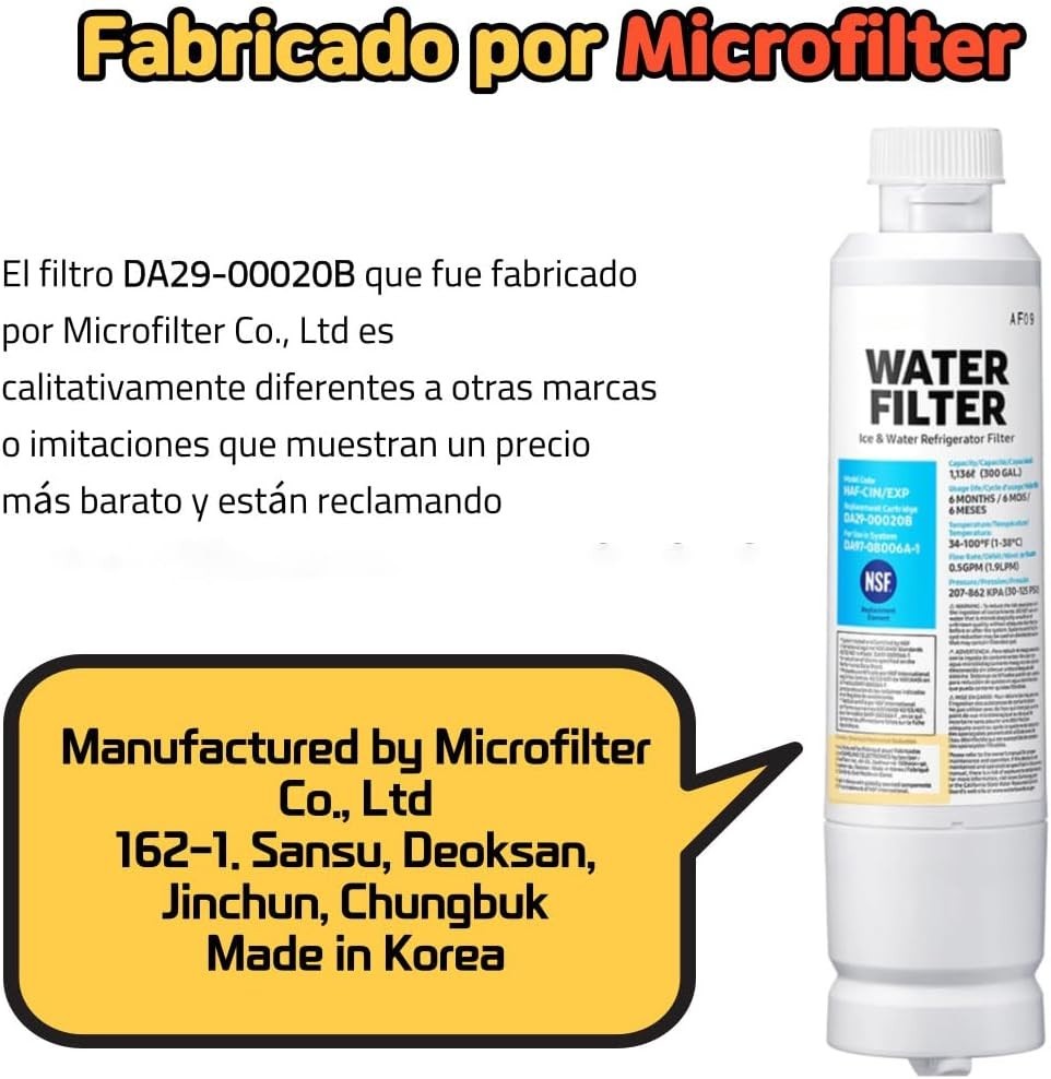 Easy Install 2-Pack HAF-CIN/EXP Filters, Fresh Crystal-Clear Water Guaranteed