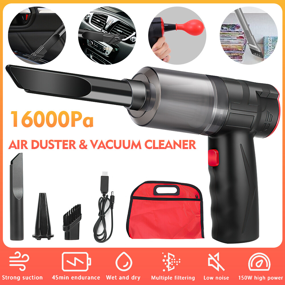 Cordless Electric Mini Air Duster Blower Vacuum Cleaner for PC Computer Car Home