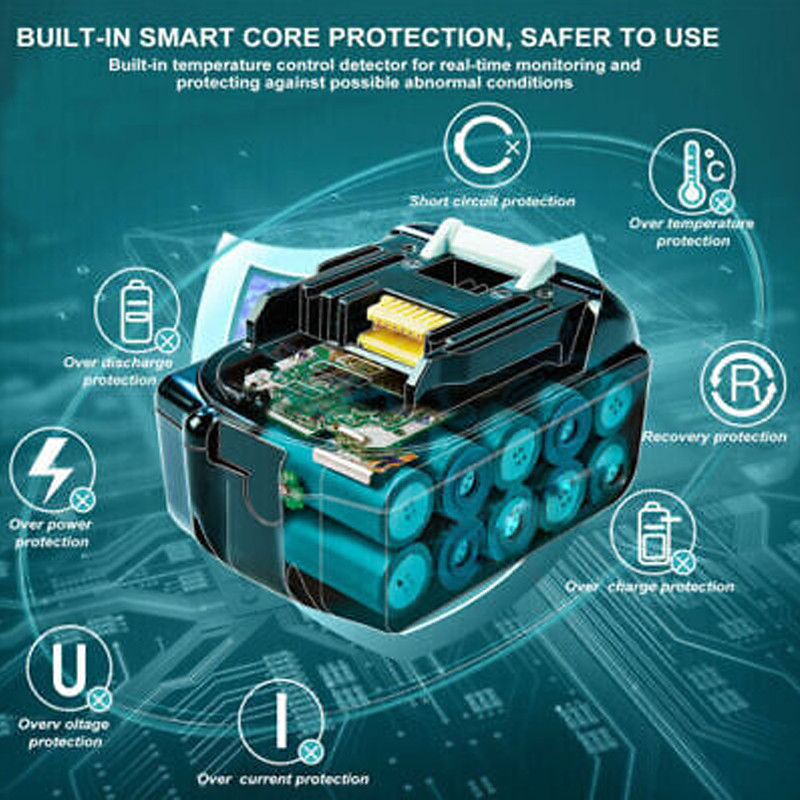 2 Pack 9.0Ah 18V For Makita LXT Lithium-Ion BL1830 BL1850 BL1860 Tool Battery