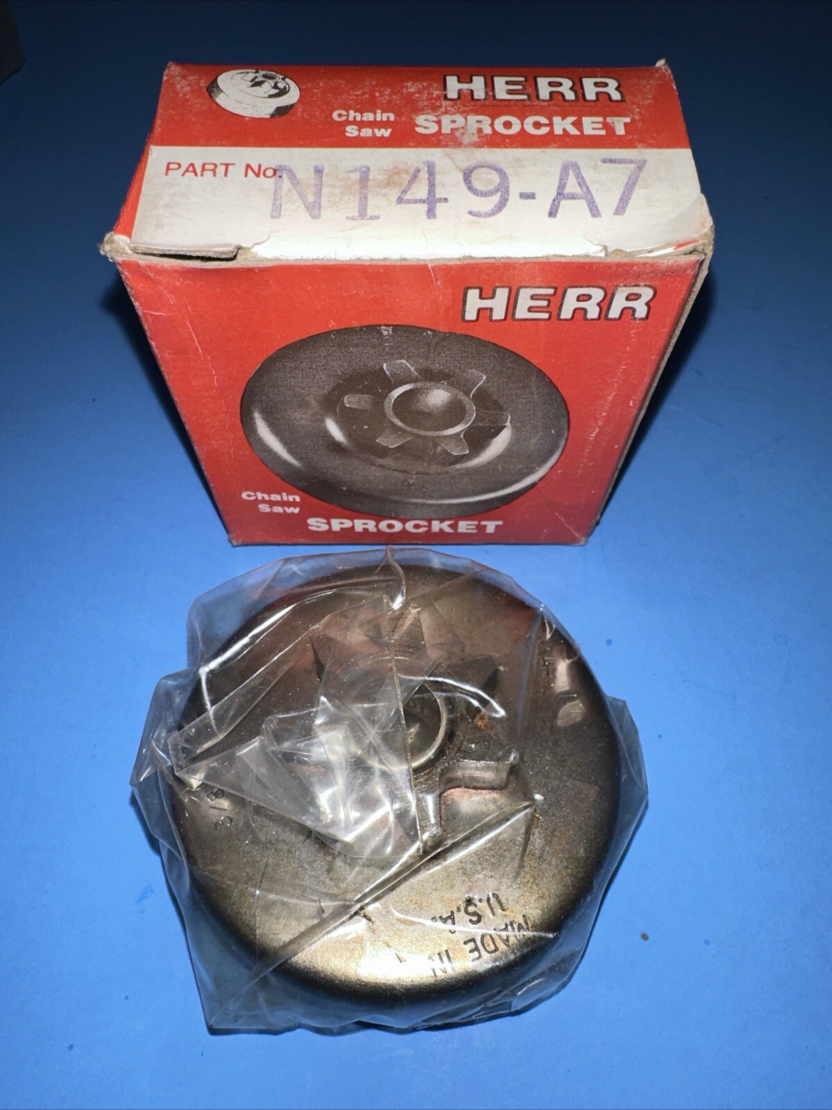 HERR N149-A7 SPUR SPROCKET 3/8” 7T & BEARING FITS HOMELITE 350 350P 350SL – —D2