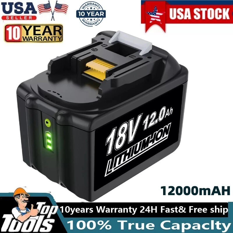 PACK For Makita 18 Volt 8.0Ah LXT Li-Ion Battery BL1860B BL1830 BL1850 / Charger