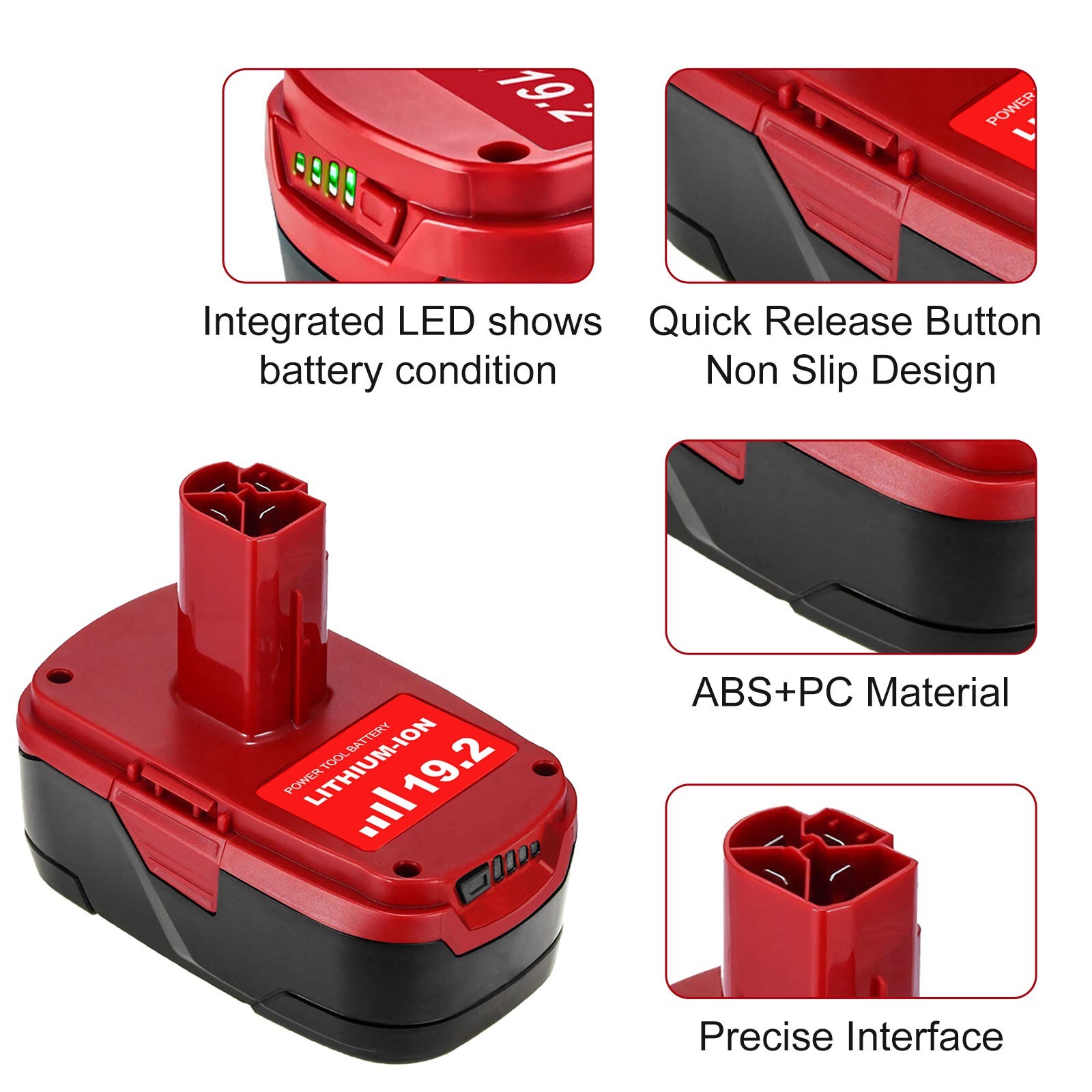 2Pack 19.2V 8.0Ah For Craftsman C3 DieHard Li-Ion XCP Battery or Charger 11375