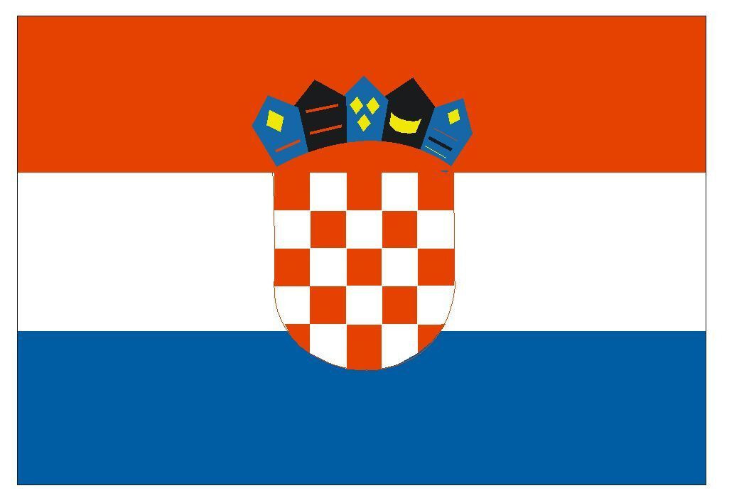Croatia International Flag Sticker Decal F125