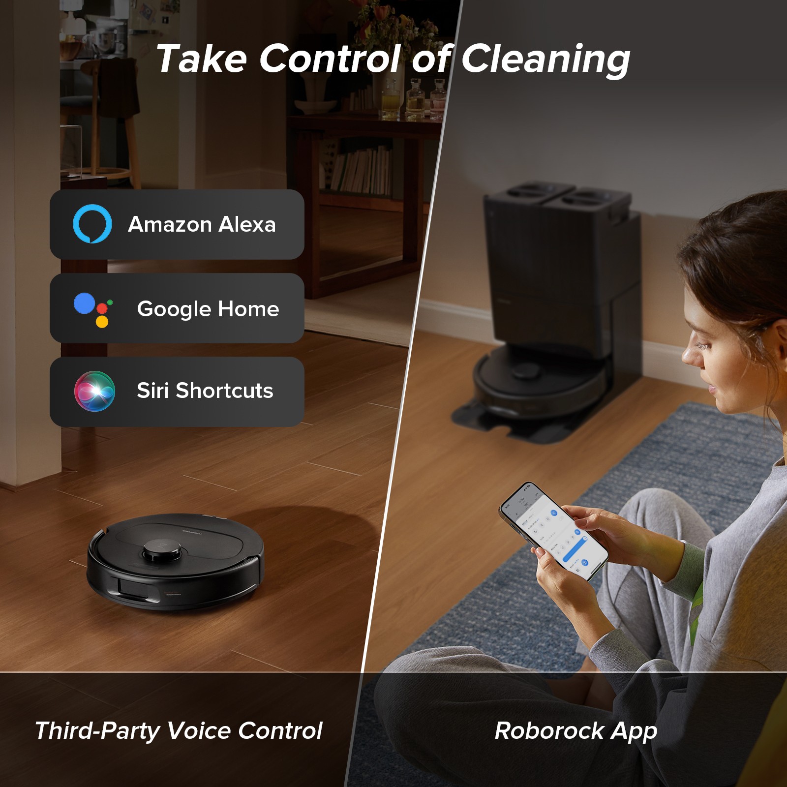 Roborock QV 35A Robot Vacuum, 8000Pa, Obstacle Avoidance – Certified Refurbished