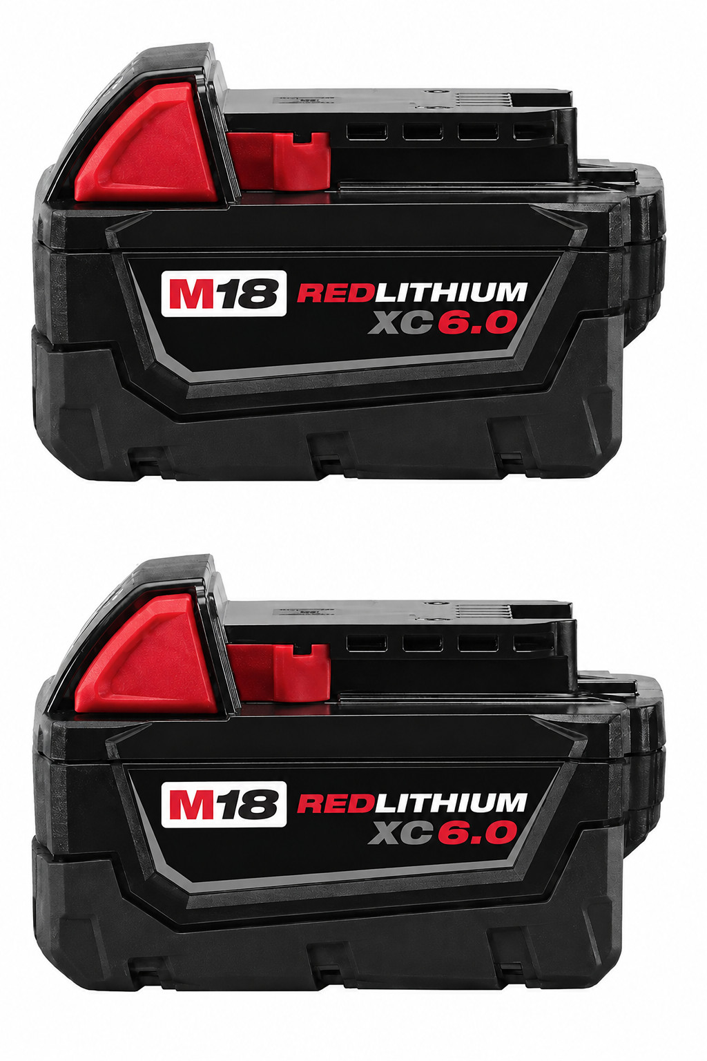 2 PCS 18V Milwaukee 48-11-1860 6.0 AH Batteries M18 XC18 48-11-1860