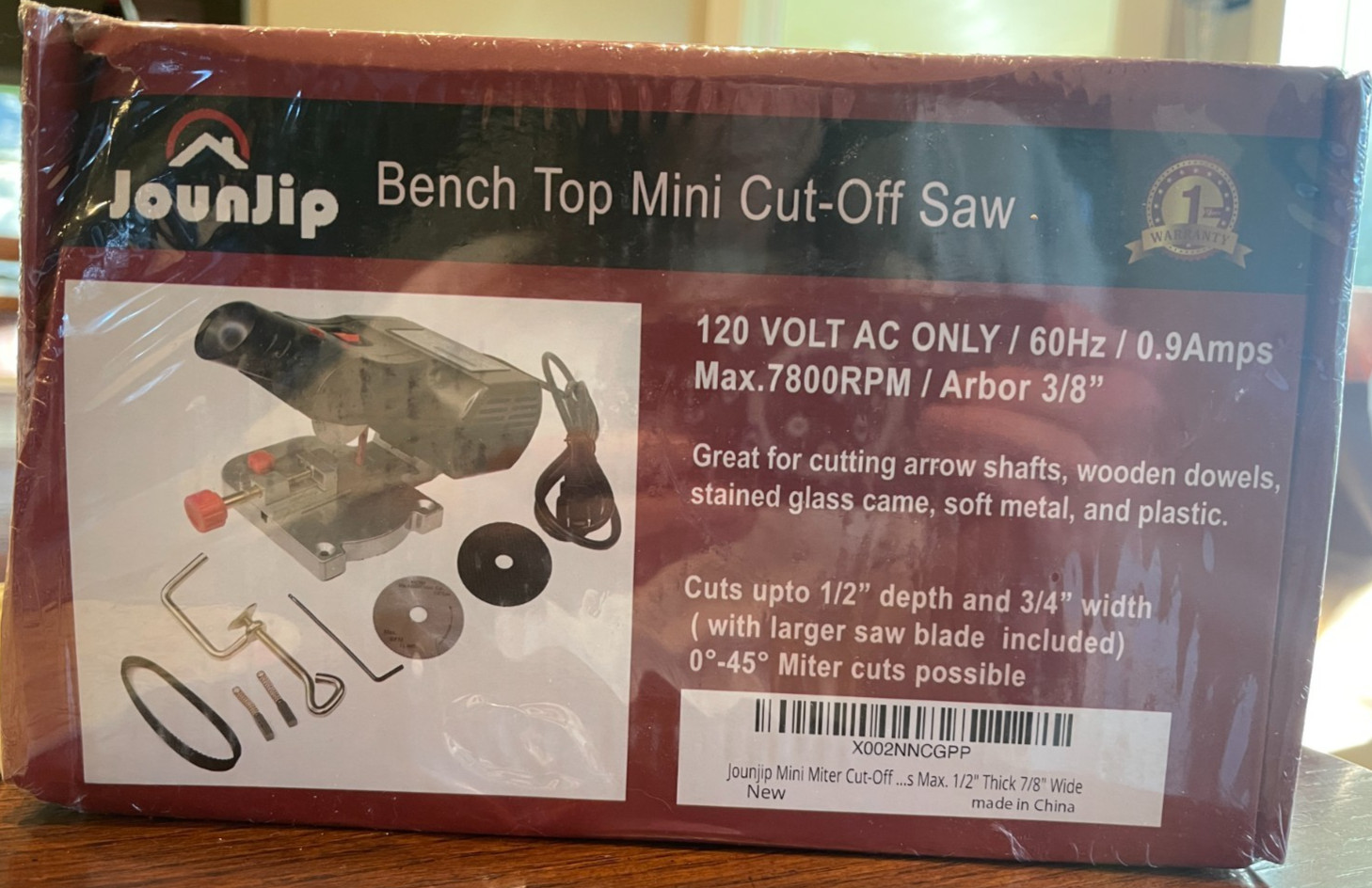 JOUNJIP Mini Miter Cut-Off Chop Saw for Hobby Miniature Model Making, Carbon …