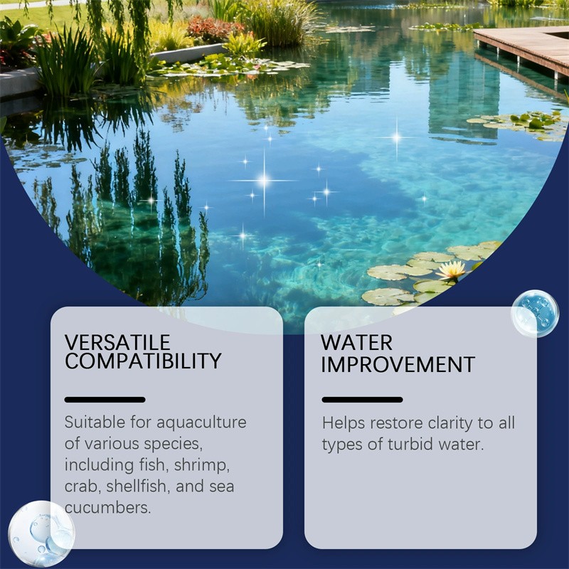 5x Water Clarifier Aquaculture Water Purifying Treatment Powder Pro Formula US