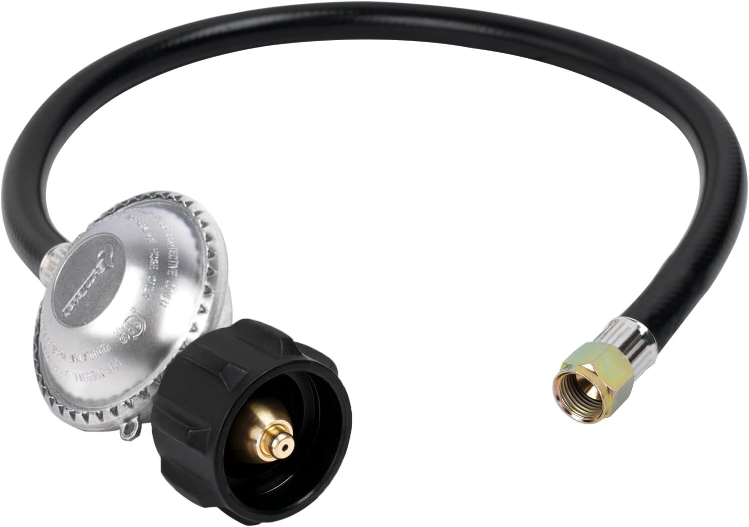 2 Ft. Universal Propane Gas Grill Regulator and Hose, Propane Gas Pit Grill Hose
