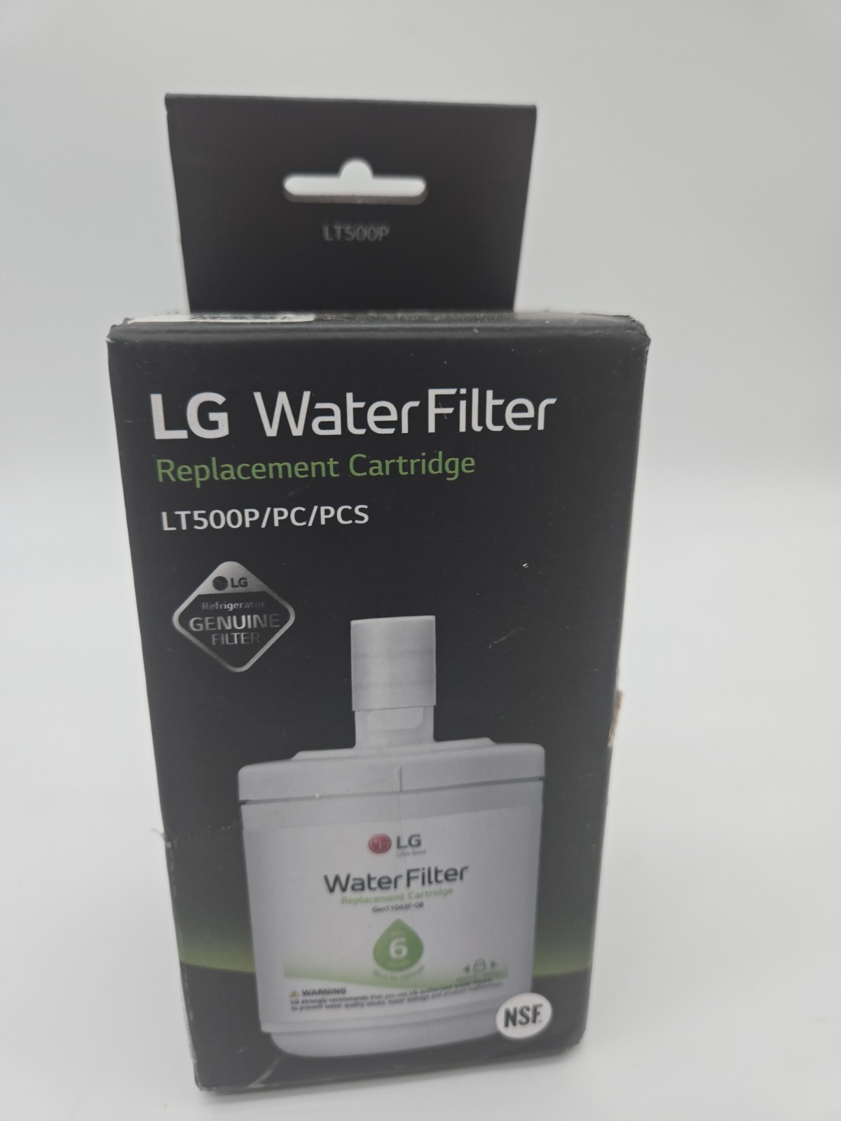 LG Water Filter Cartridge LT500P 6 Month 500 Gallon Capacity single Pack