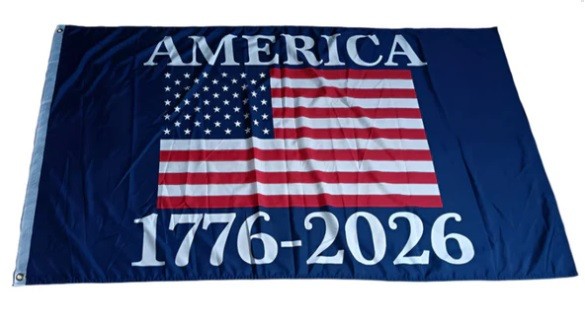 3X5 USA AMERICA 250 YEARS OF FREEDOM 1776-2026 FLAG BANNER 100D W/ GROMMETS X1