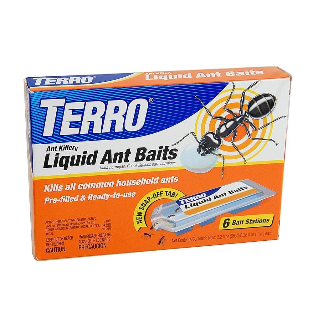 TERRO Liquid Ant Killer Bait Outdoor Indoor Tray Traps Ready To Use T300 6PK NEW