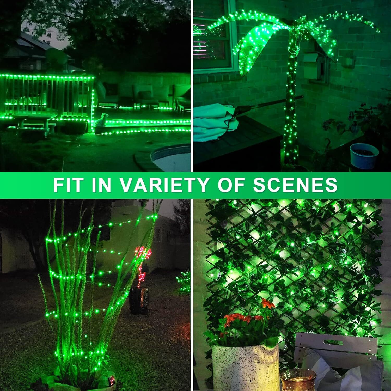 LED Solar String Lights Waterproof Copper Wire Fairy Outdoor Garden Party Decor