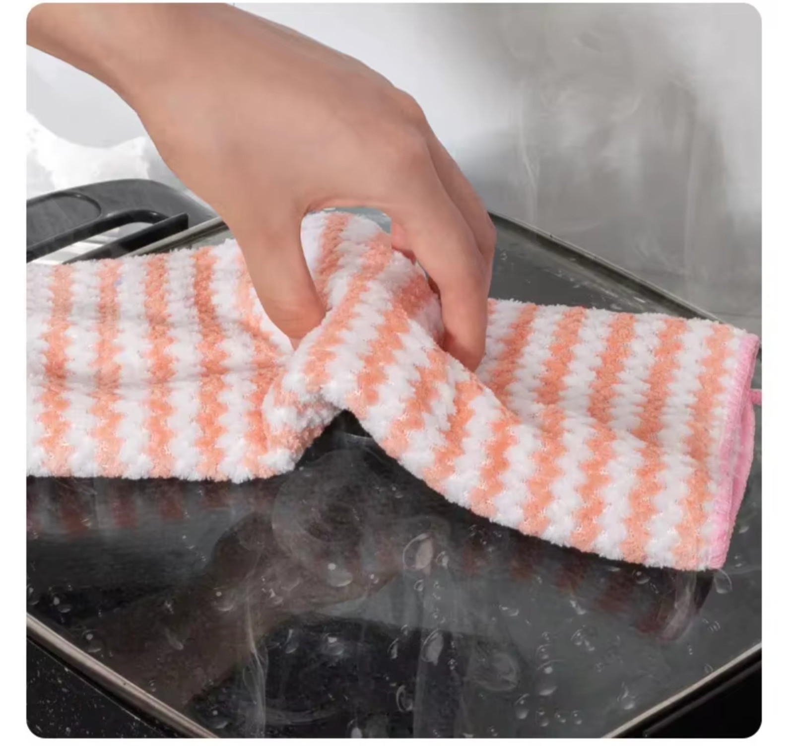 Microfiber Cleaning Cloth Absorbent Kitchen Washing Dish Rags Household Wipe