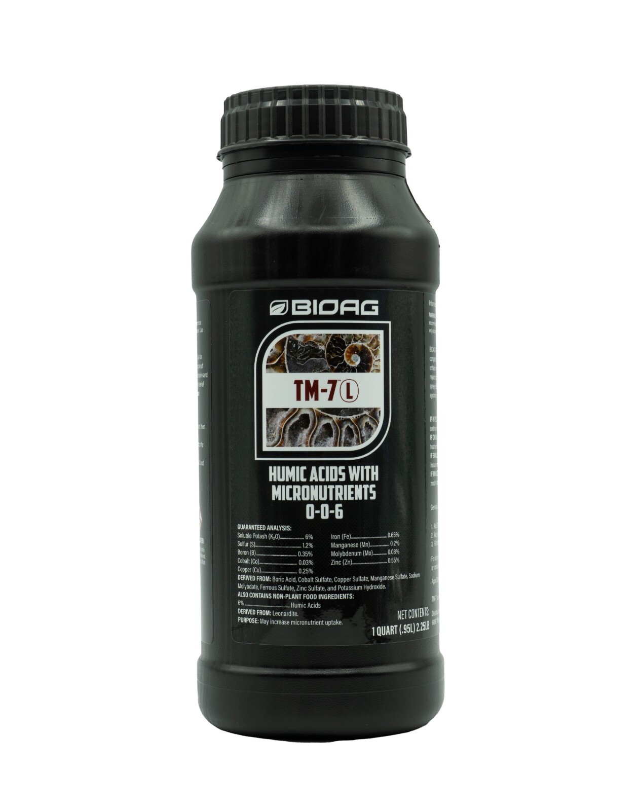 TM-7 L Humic Acids With Micronutrients 32 fl oz Bottle by BioAg OMRI Listed