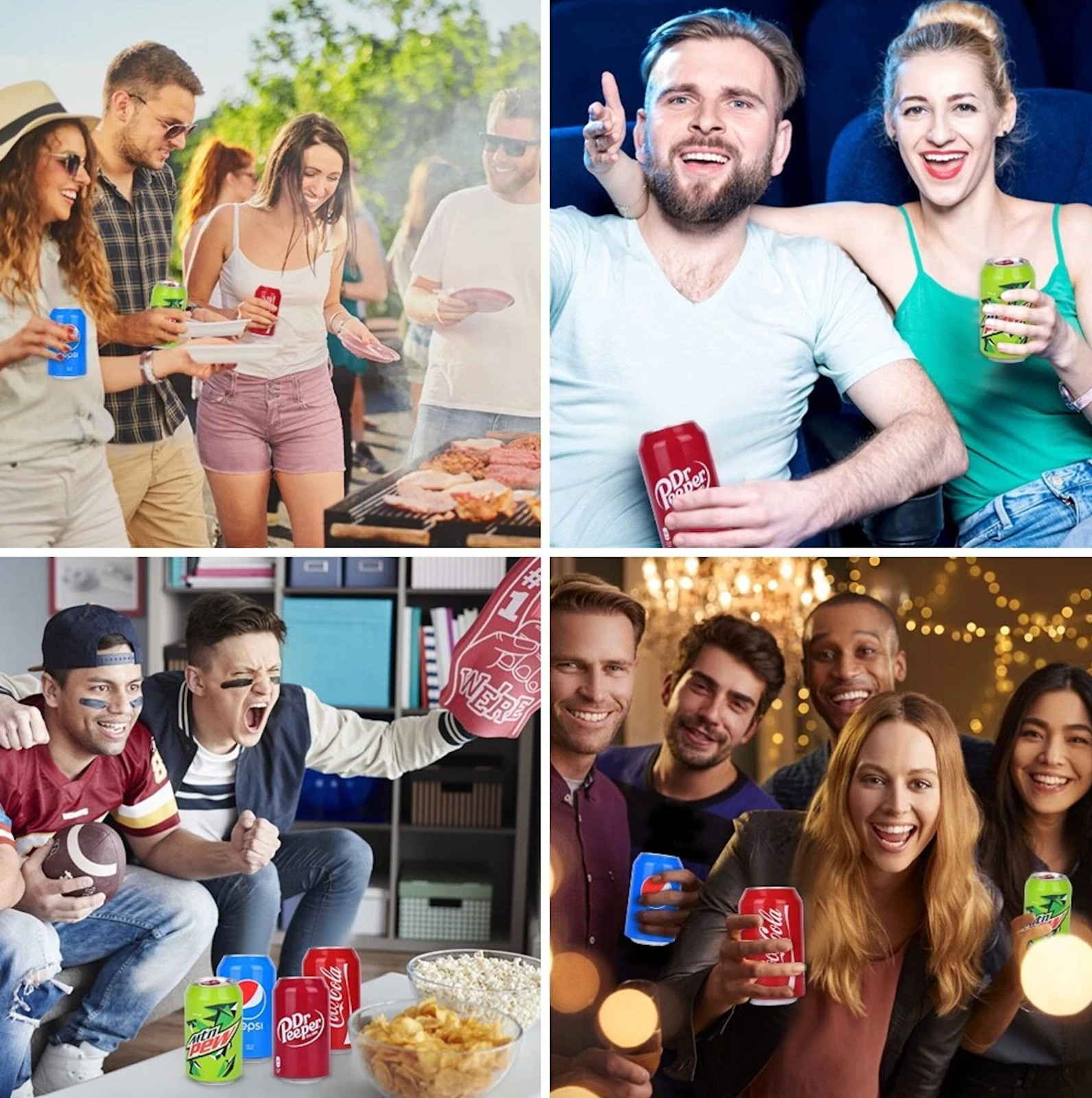 4 Pack Beer Can Covers for 12 oz (355ml) Silicone Sleeve