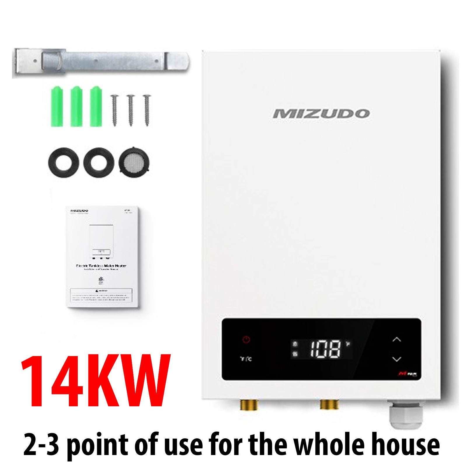 3500W Electric Tankless Water Heater Instant Hot Water Heater for Under Sink