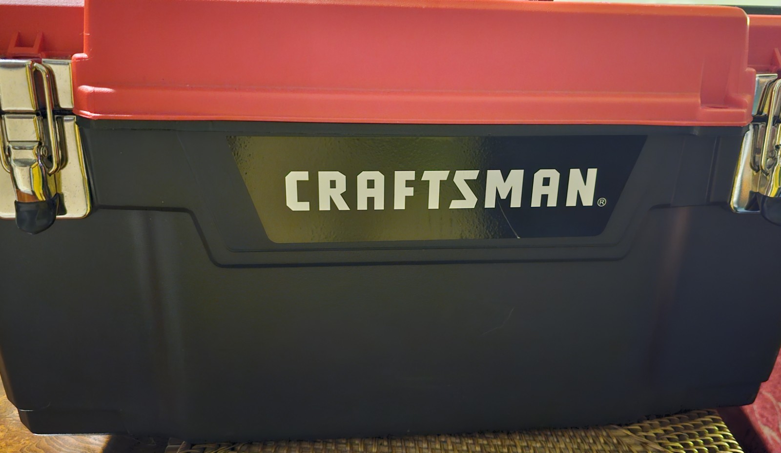 CRAFTSMAN 19.27-in W x 9.75-in H x 9.8-in D Red Plastic Tool Box