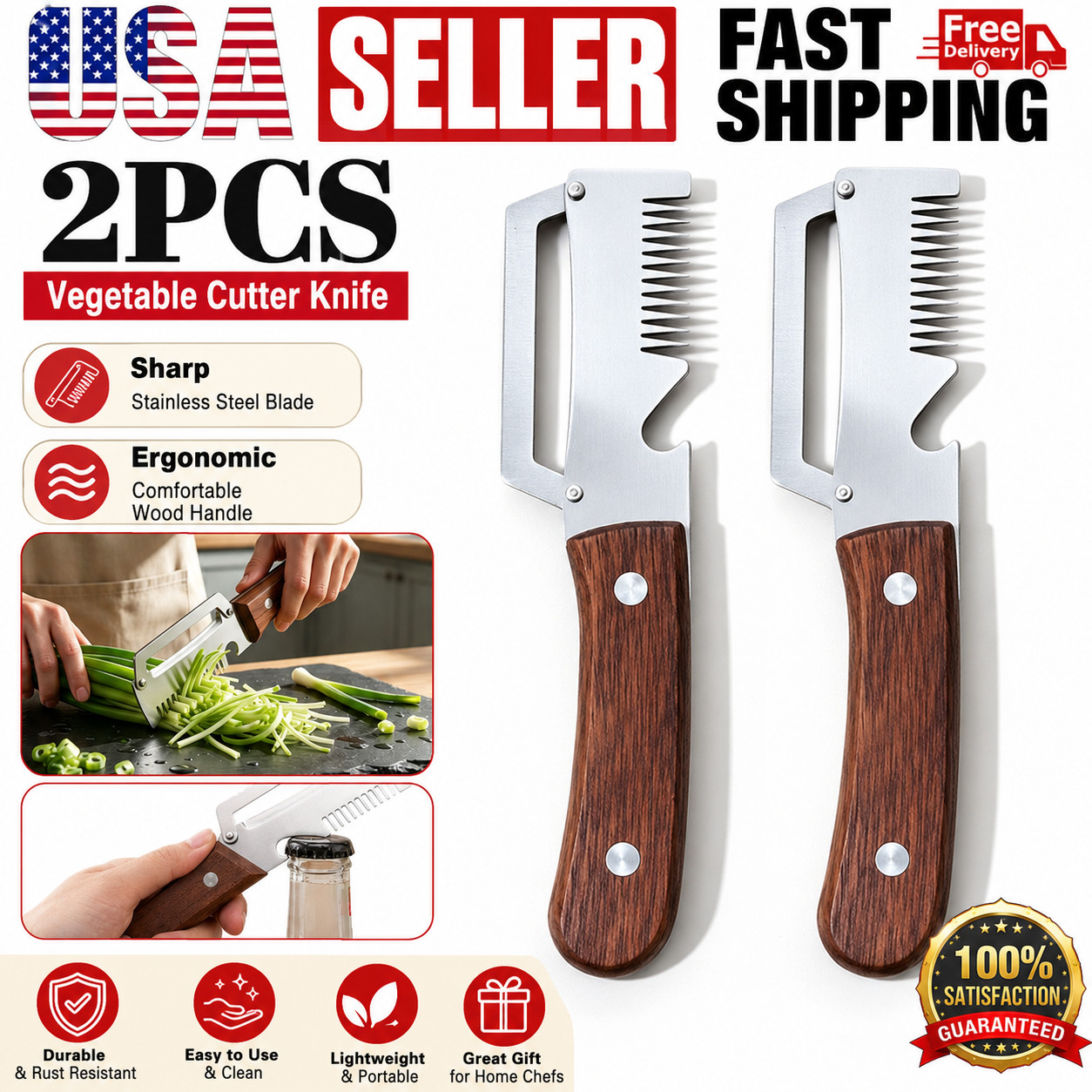 2Pcs Vegetable Peeler 3 in 1 Multi-Functional for Kitchen Stainless Steel Peeler