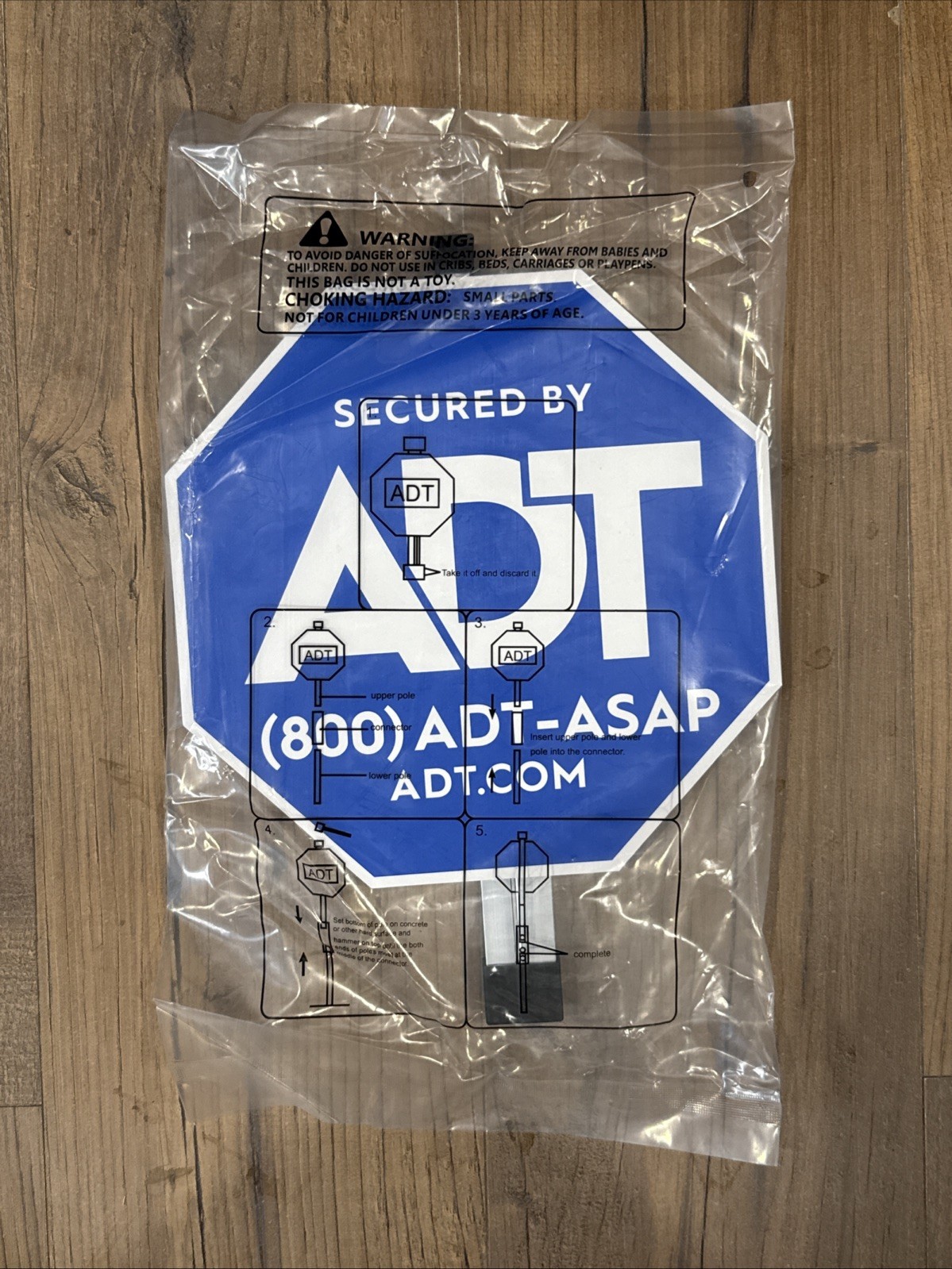{G} ADT Security Yard Sign 28″ Aluminum Weatherproof NEW