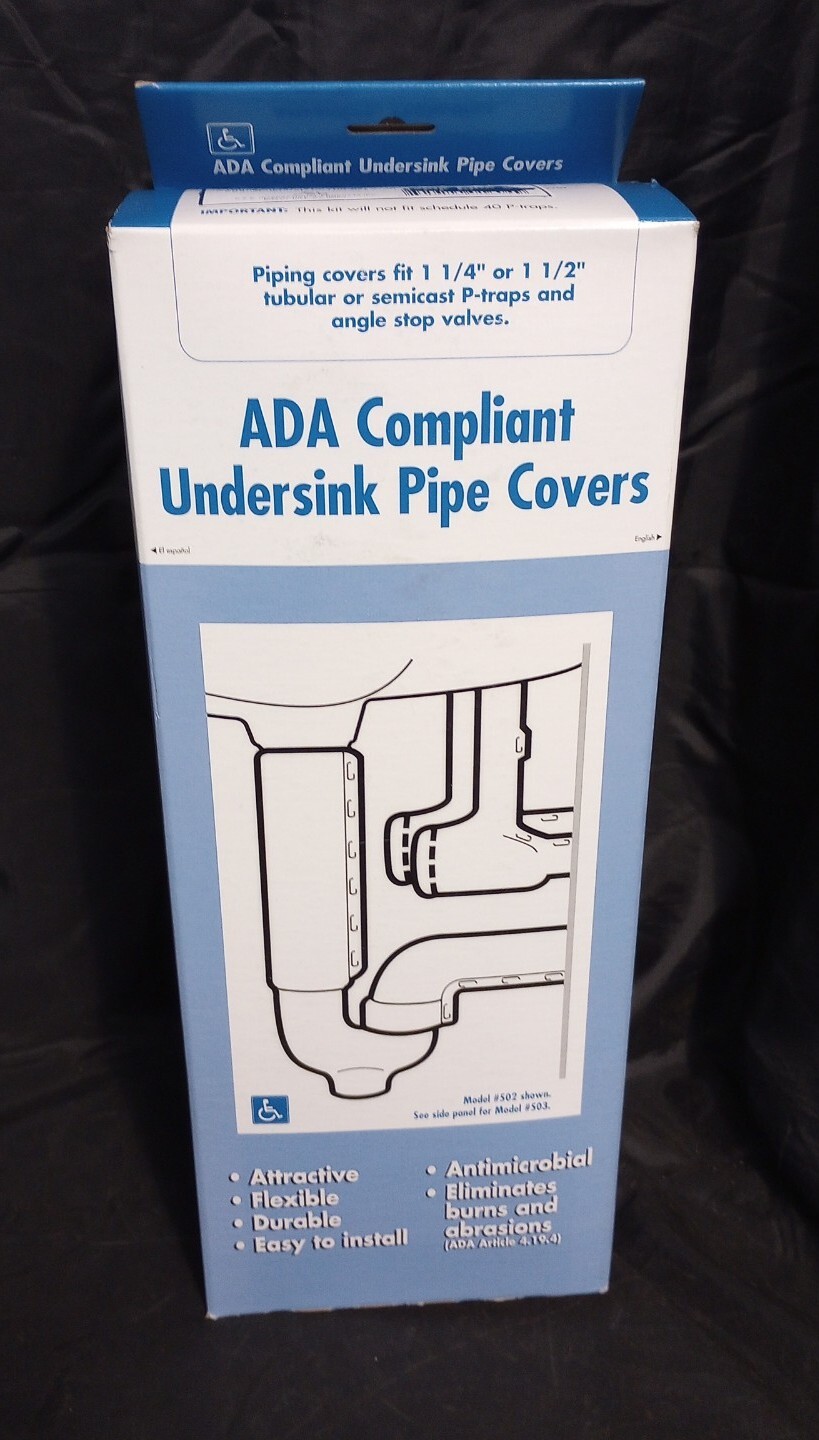 (2) ADA Compliant Under Sink Pipe Cover Sets Covers Lot of 2