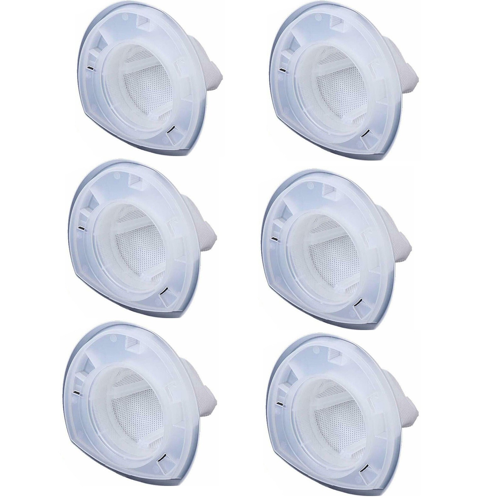 Masterpart 6 Pack Generic Filters Compatible with Black & Decker VF110 filter.