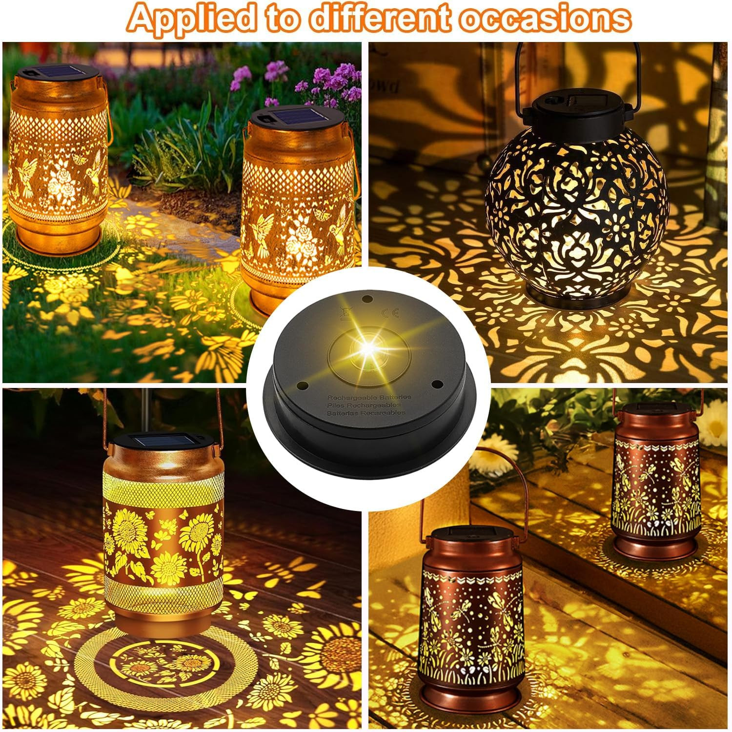 2 Pack Solar Light Replacement Top Parts(Top Size 3.15 Inch,Bottom Size 2.76 Inc