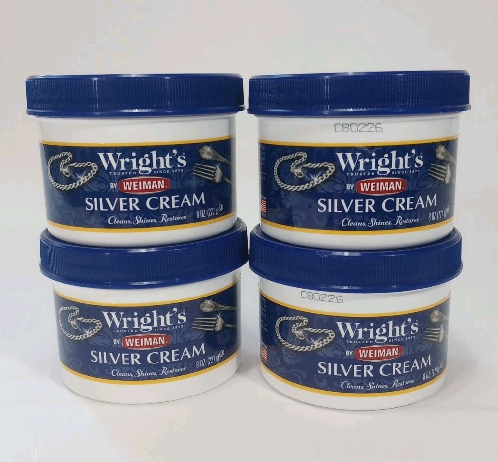 Wright’s Silver Cleaner and Polish Cream – 8 Oz 4PACK
